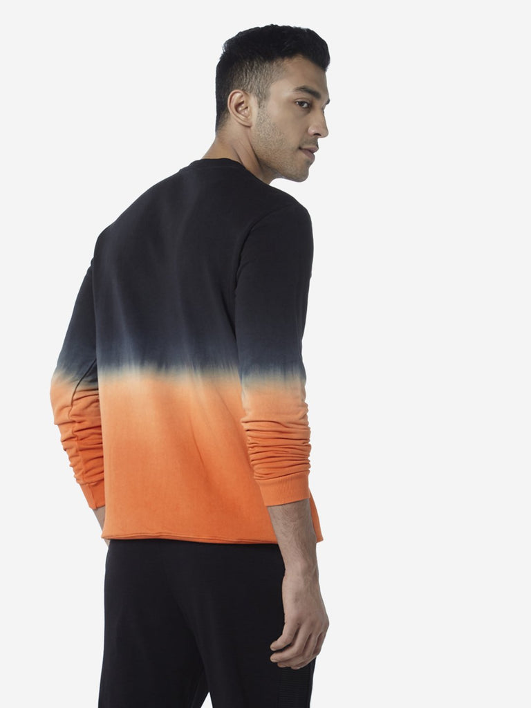 Studiofit Black Text Design Sweatshirt