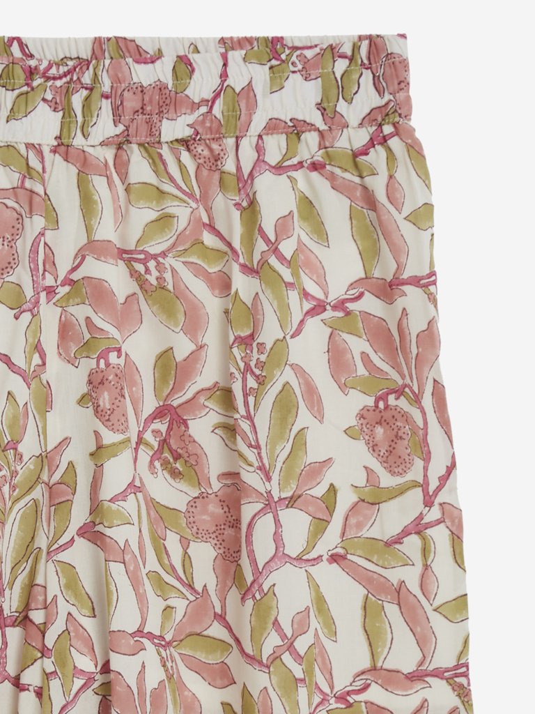 Zuba Multicolour Floral Print Palazzos