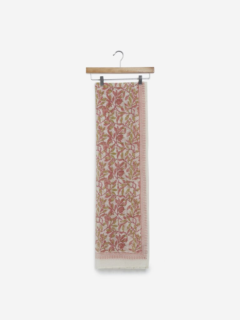 Zuba Pink Floral Stole