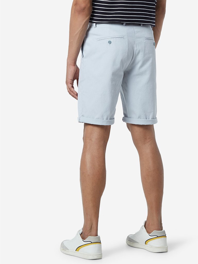 Ascot Light Grey Relaxed Fit Shorts