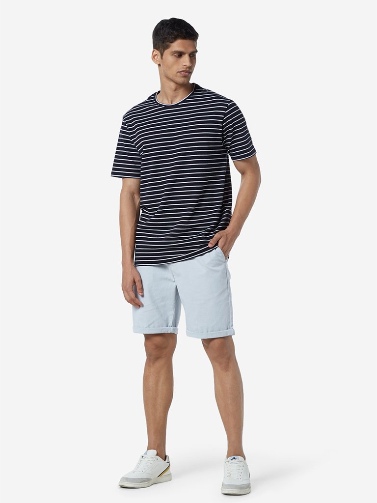 Ascot Light Grey Relaxed Fit Shorts