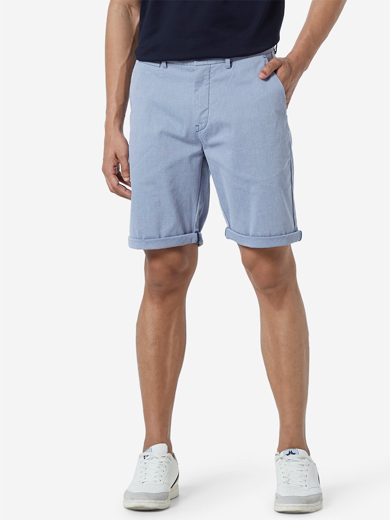Ascot Blue Relaxed Fit Shorts