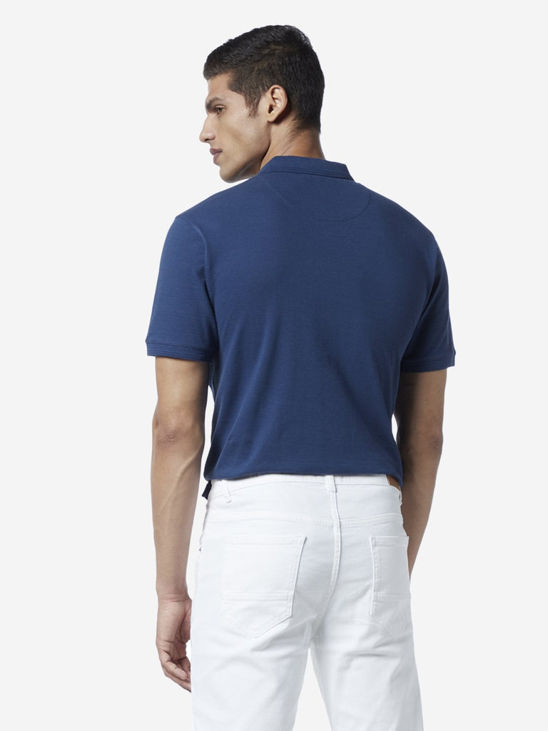 Ascot Indigo Slim Fit Polo T-Shirt