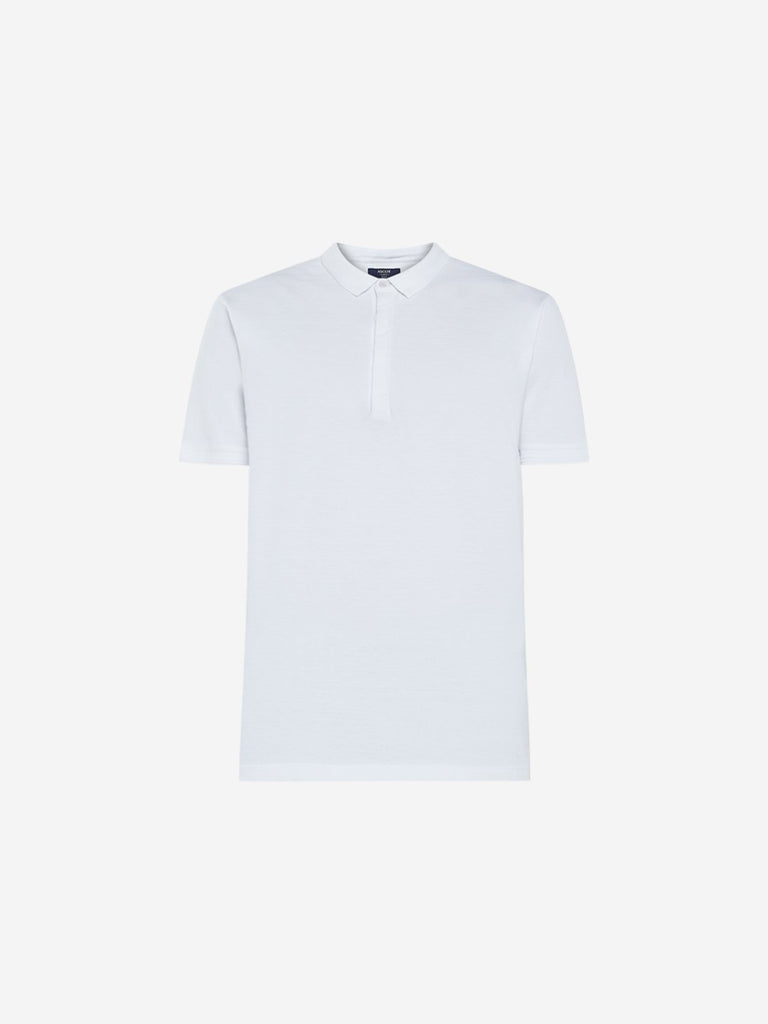 Ascot White Slim Fit Polo T-Shirt