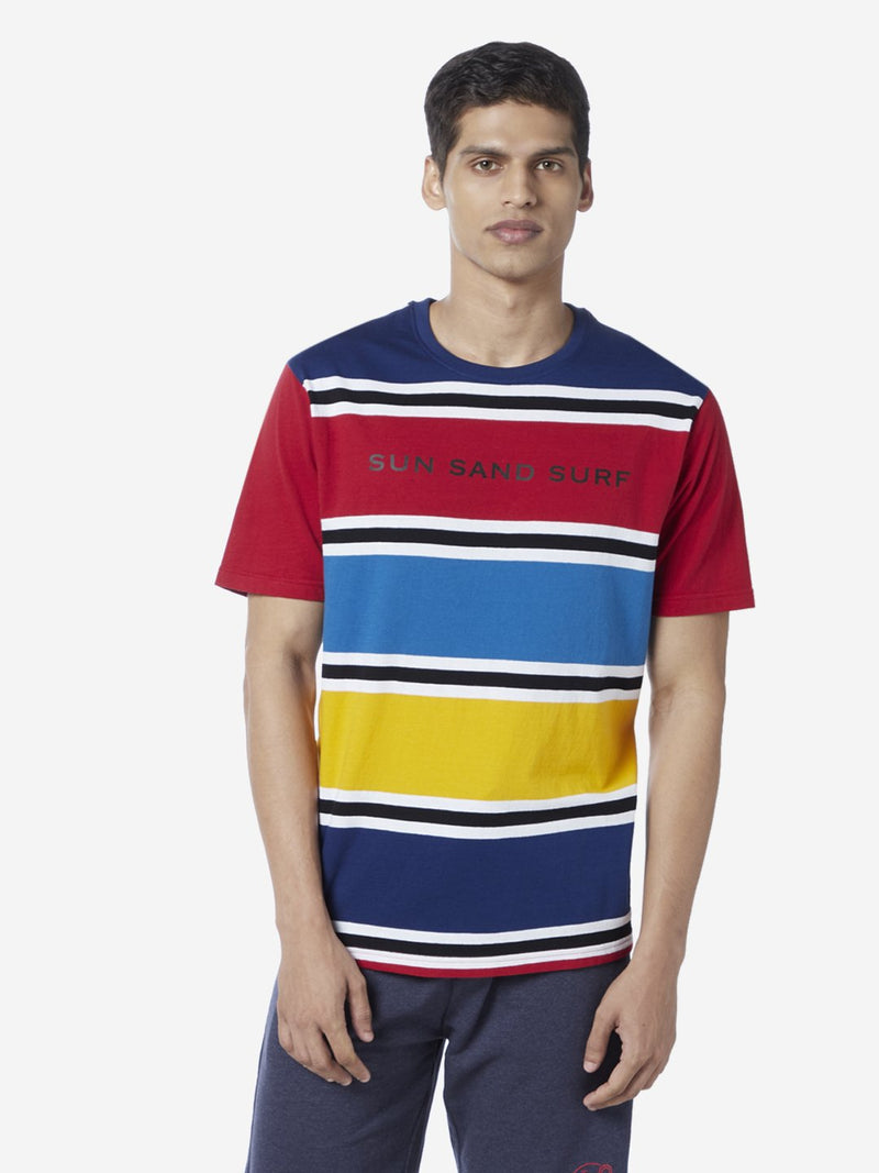 WES Lounge Multicolour Relaxed Fit T-Shirt
