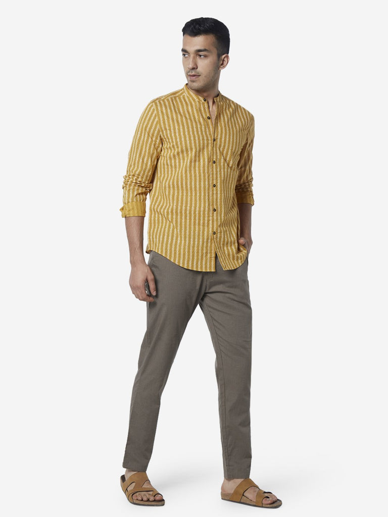 ETA Taupe Slim Fit Chinos