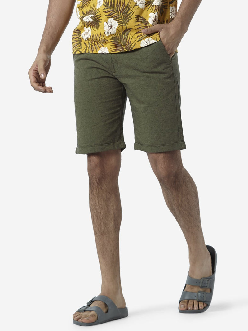 ETA Olive Slim Fit Shorts