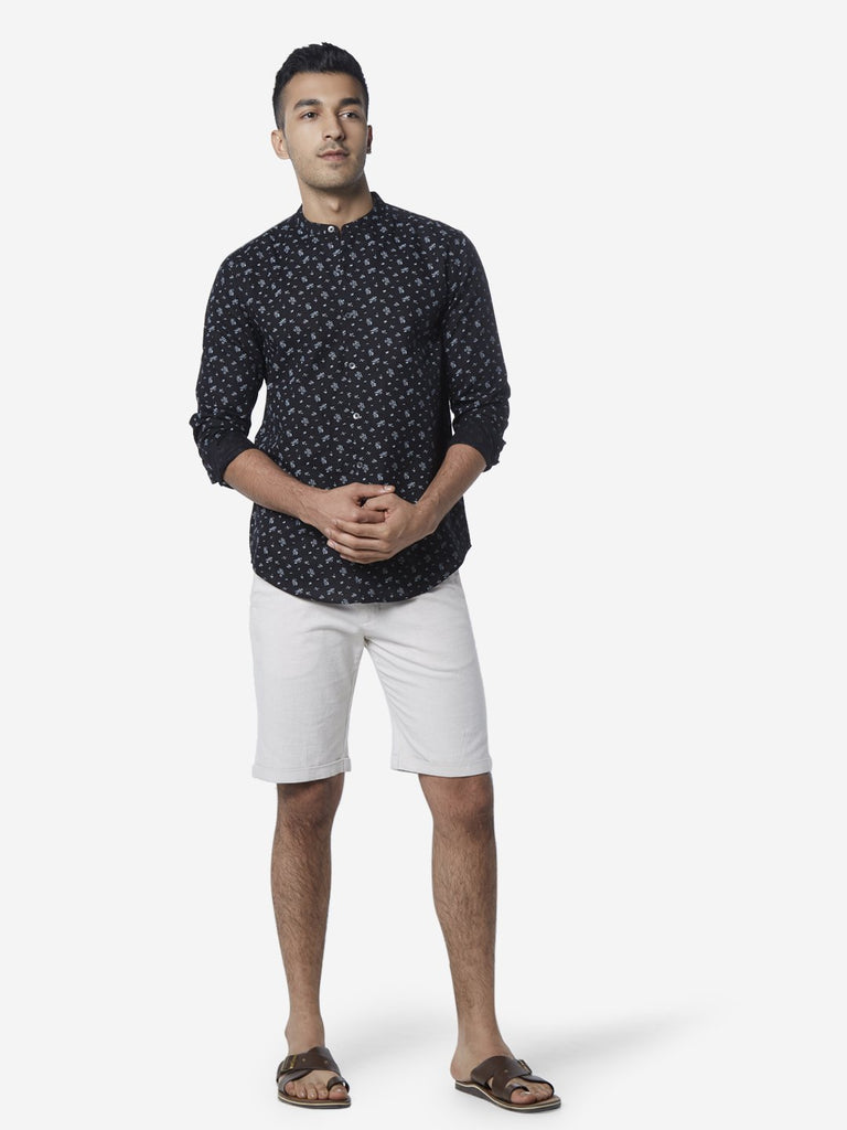 ETA Off White Slim Fit Shorts