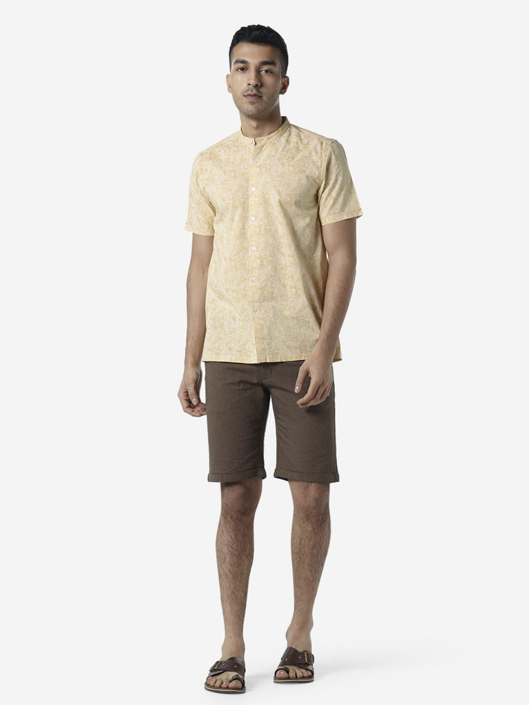 ETA Brown Slim Fit Shorts