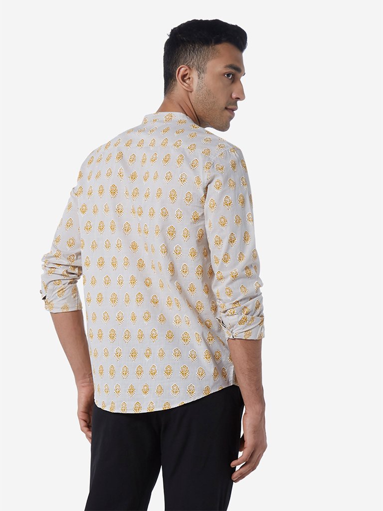 ETA Off White Geometrical Resort Fit Shirt