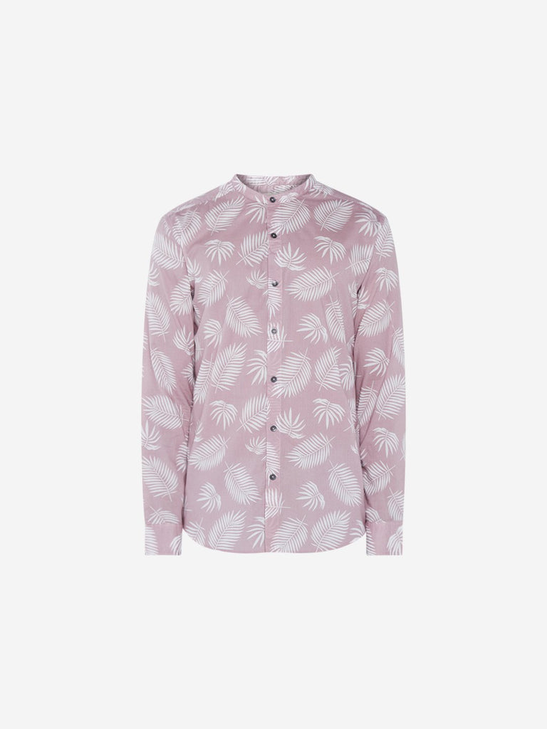 ETA Pink Resort Fit Leaf Pattern Shirt