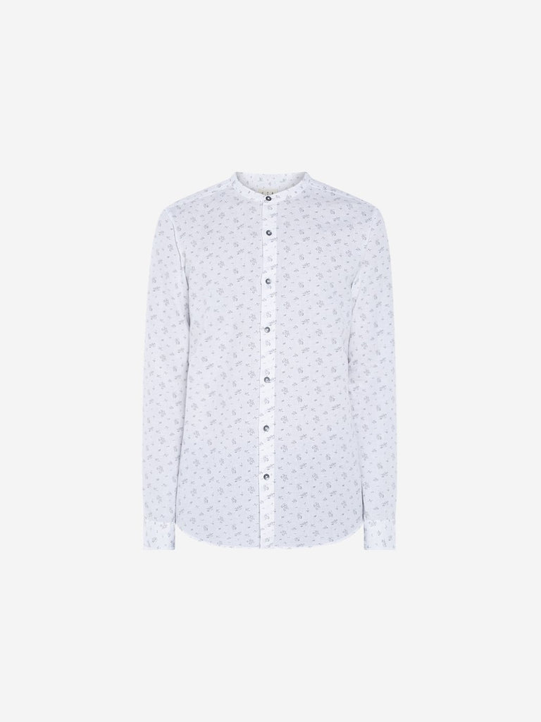 ETA White Printed Resort Fit Shirt