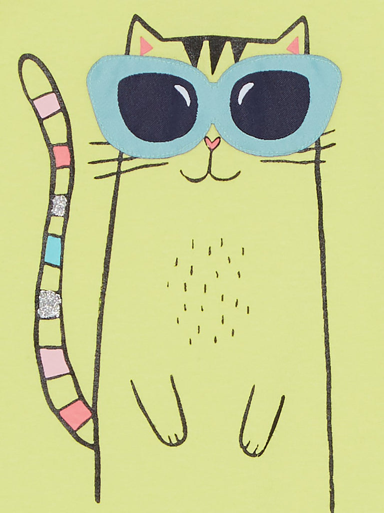 Baby HOP Lime Printed T-Shirt Set Of Two