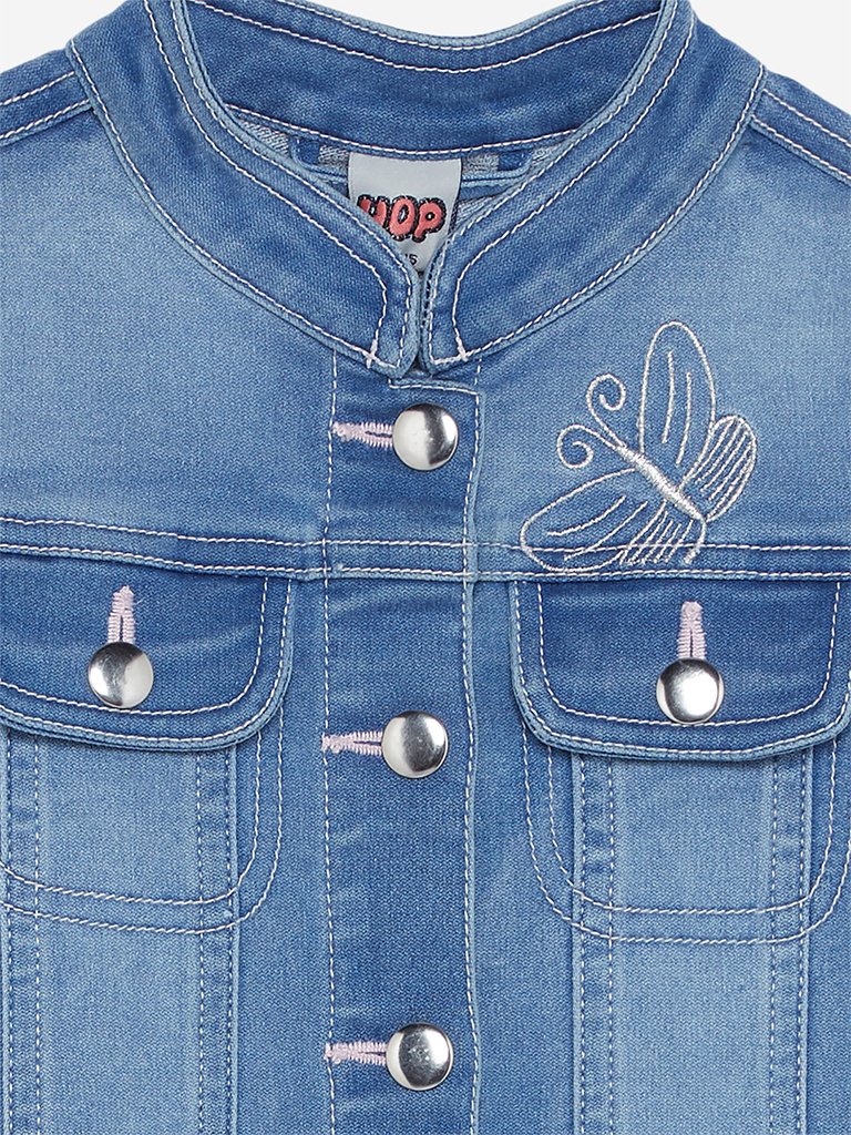 HOP Kids Blue Butterfly Pattern Jacket
