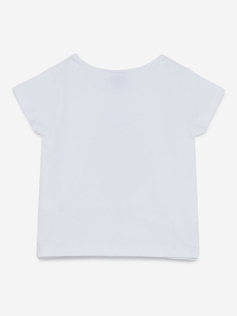 HOP Kids White Reversible Sequin Lemon T-Shirt