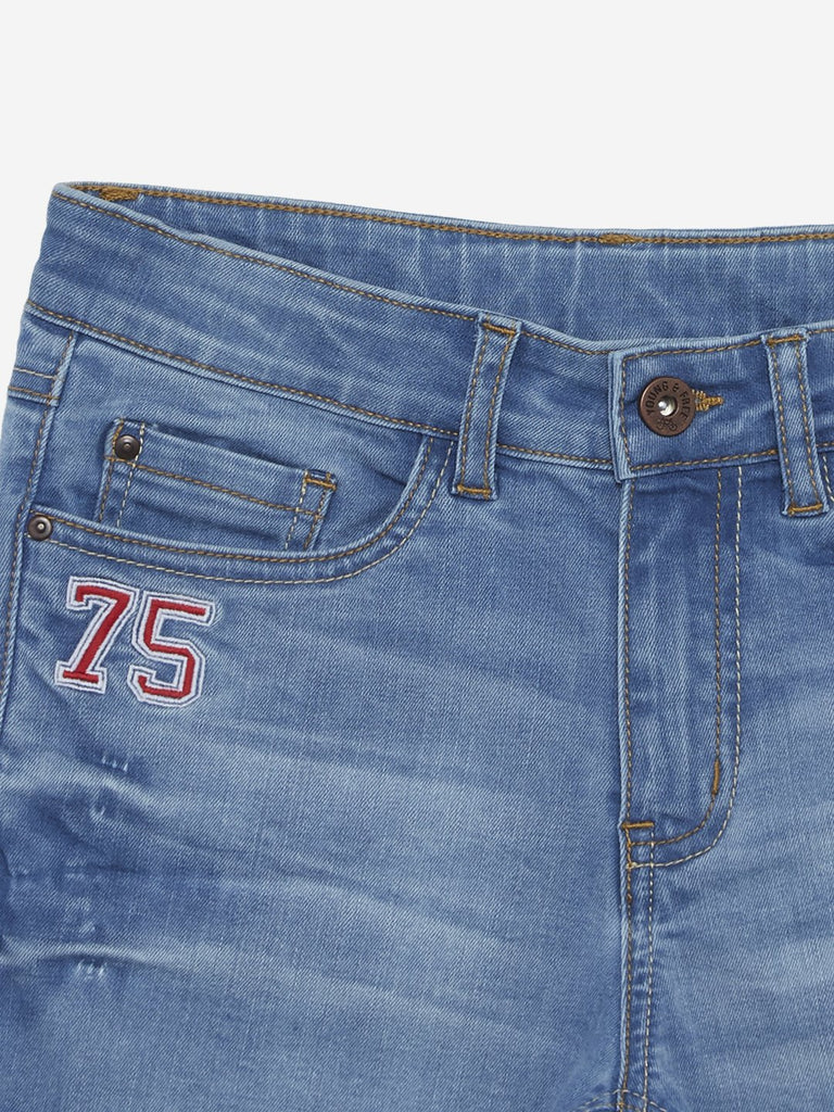 Y&F Kids Blue Denim Nexus Shorts
