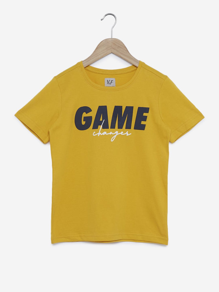 Y&F Kids White Checkered Shirt And T-Shirt Set