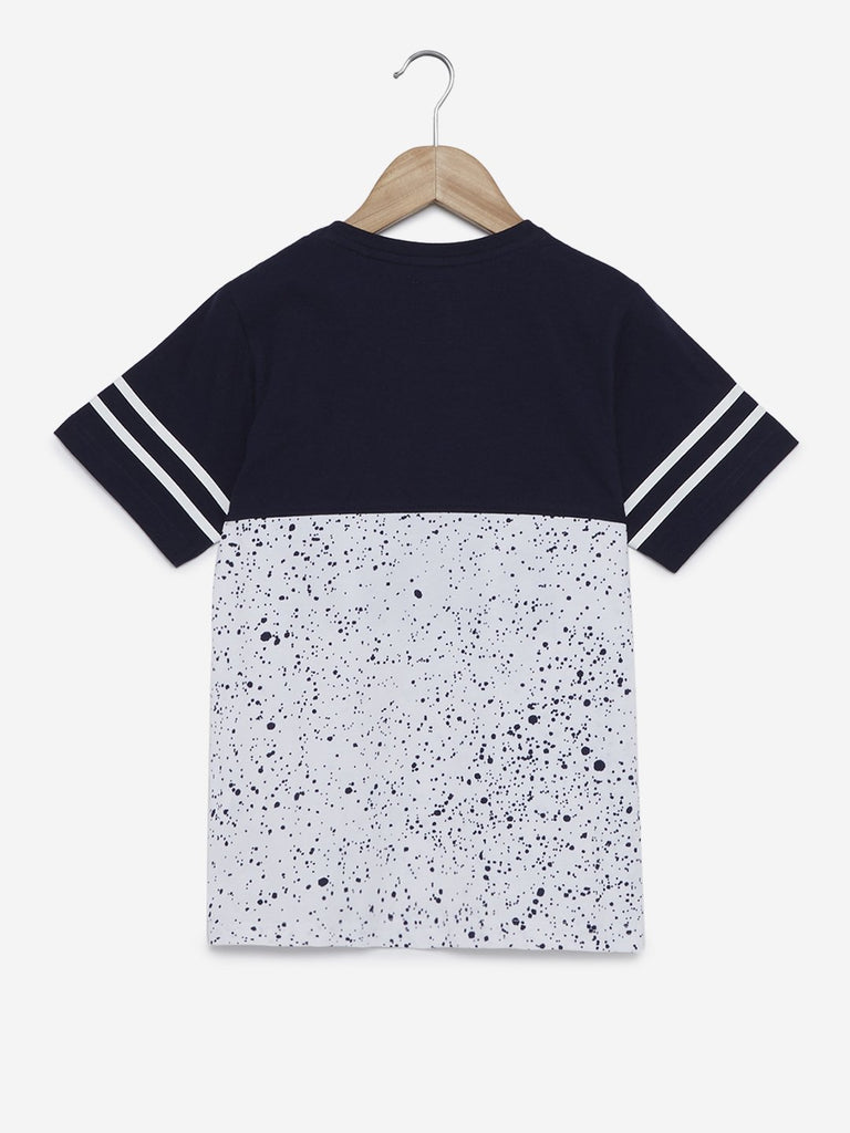 Y&F Kids Navy Reversible Sequin T-Shirt