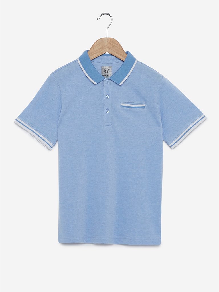 Y&F Kids Light Blue Polo T-Shirt