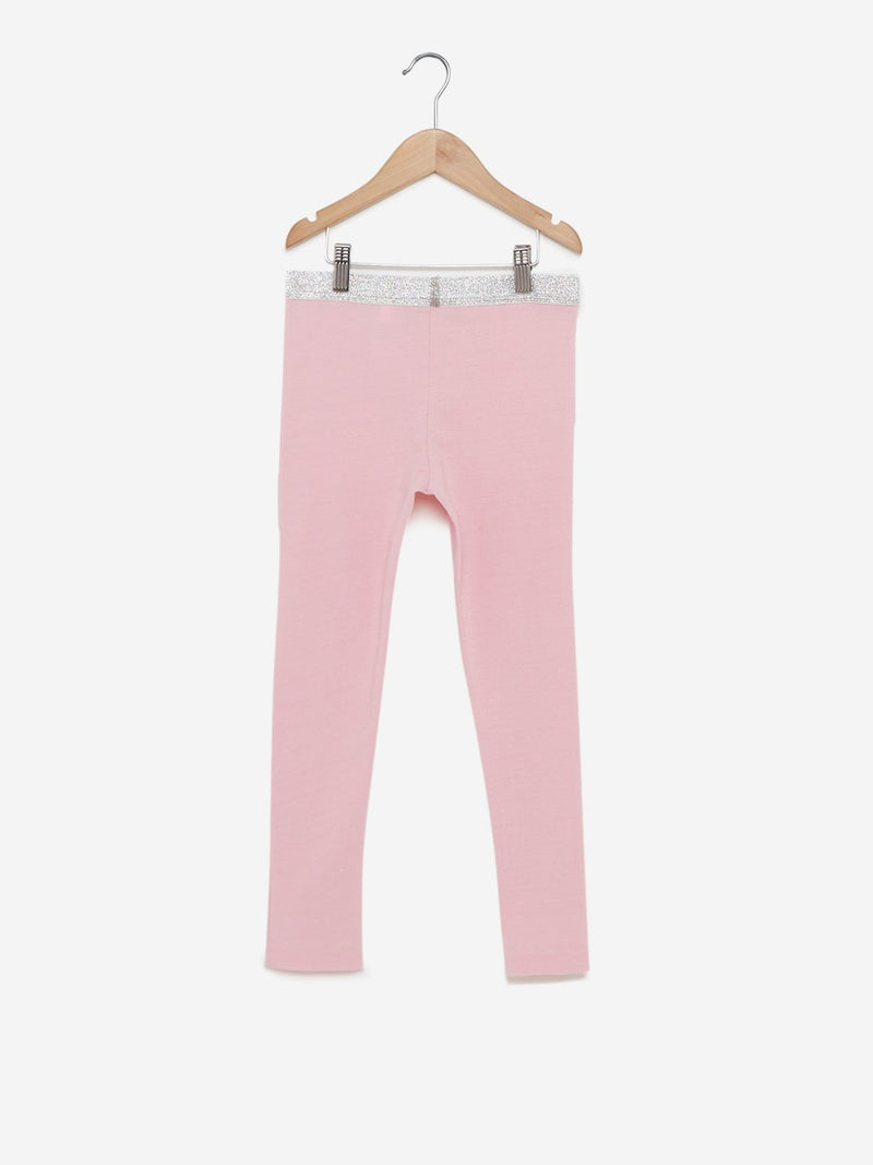 Y&F Kids Pink Striped Leggings