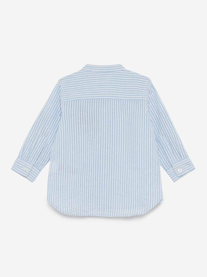 Baby HOP Light Blue Striped Pure-Cotton Shirt