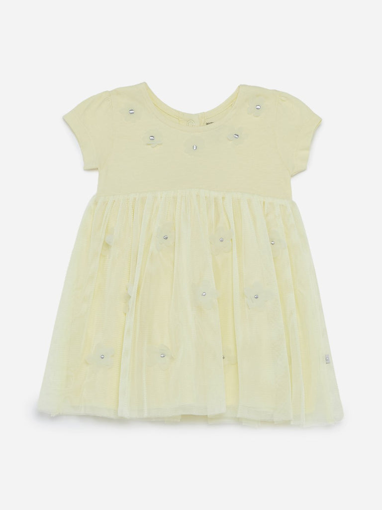Baby HOP Light Yellow Floral Ann Dress