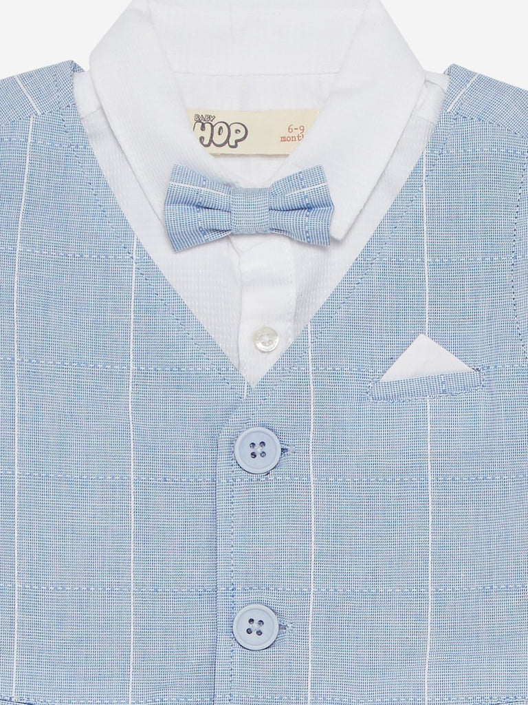Baby HOP Light Blue Waistcoat And Trousers Set