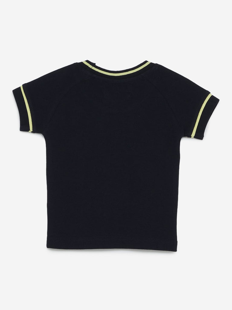 Baby HOP Navy Car Print Zohan T-Shirt