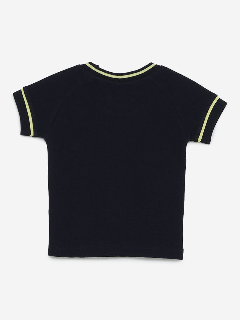 Baby HOP Navy Car Print Zohan T-Shirt