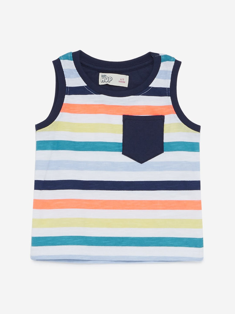 Baby HOP Multicolour Striped Hollie Tank T-Shirt