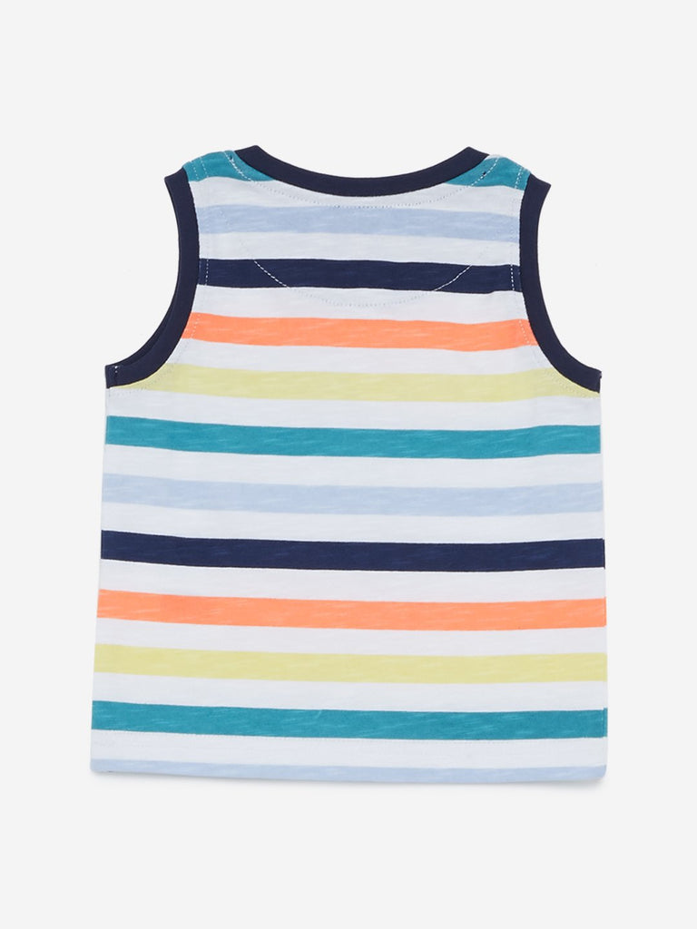 Baby HOP Multicolour Striped Hollie Tank T-Shirt
