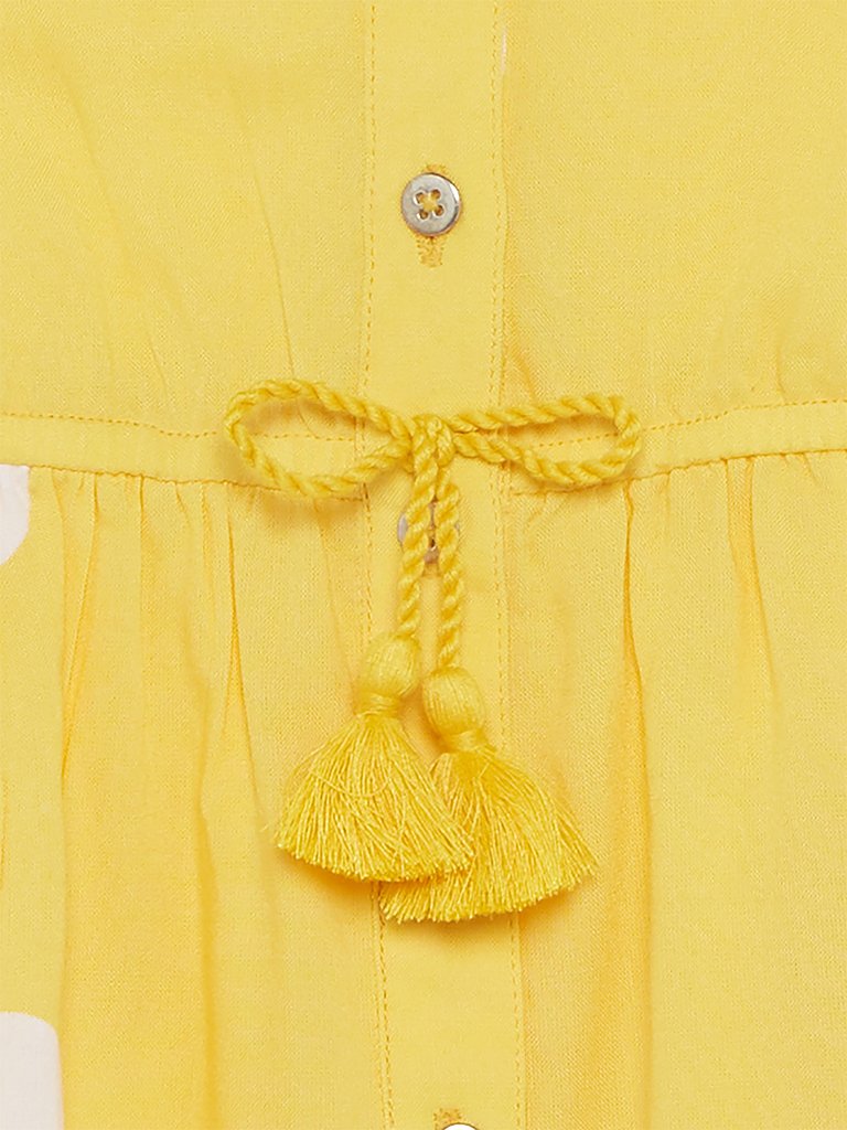 Baby HOP Yellow Polka Dot Anya Shirtdress