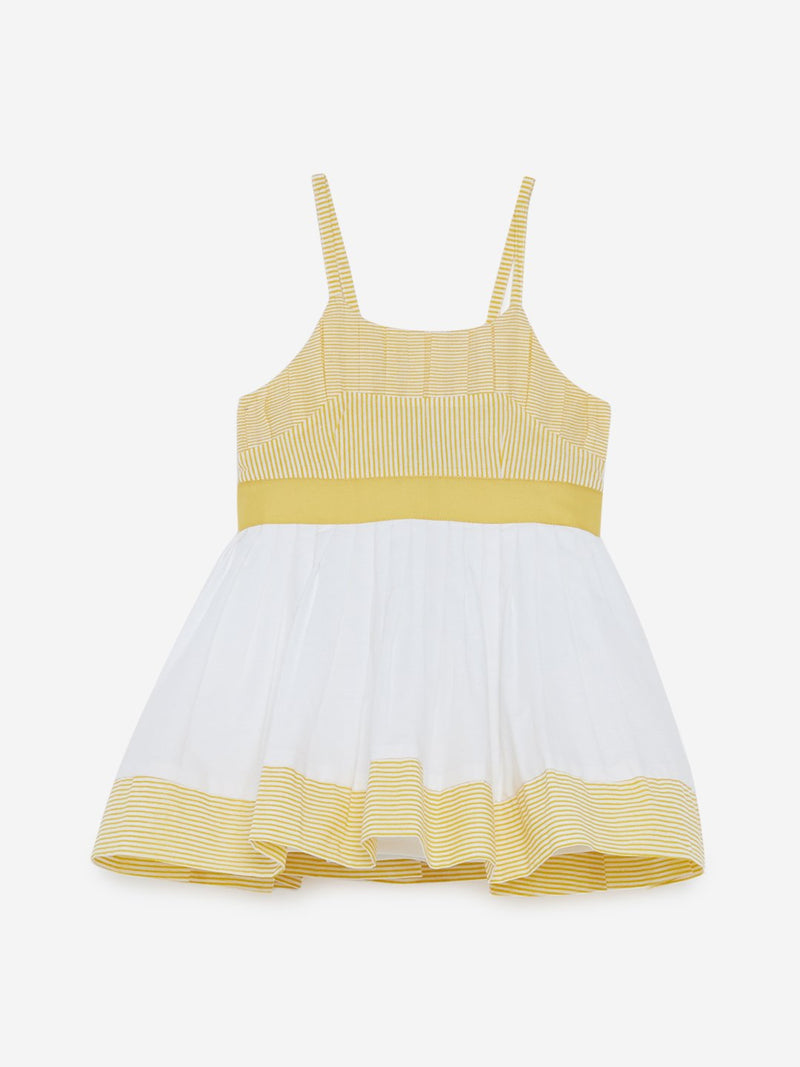 Baby HOP Yellow Bow-Detailed Erin Dress
