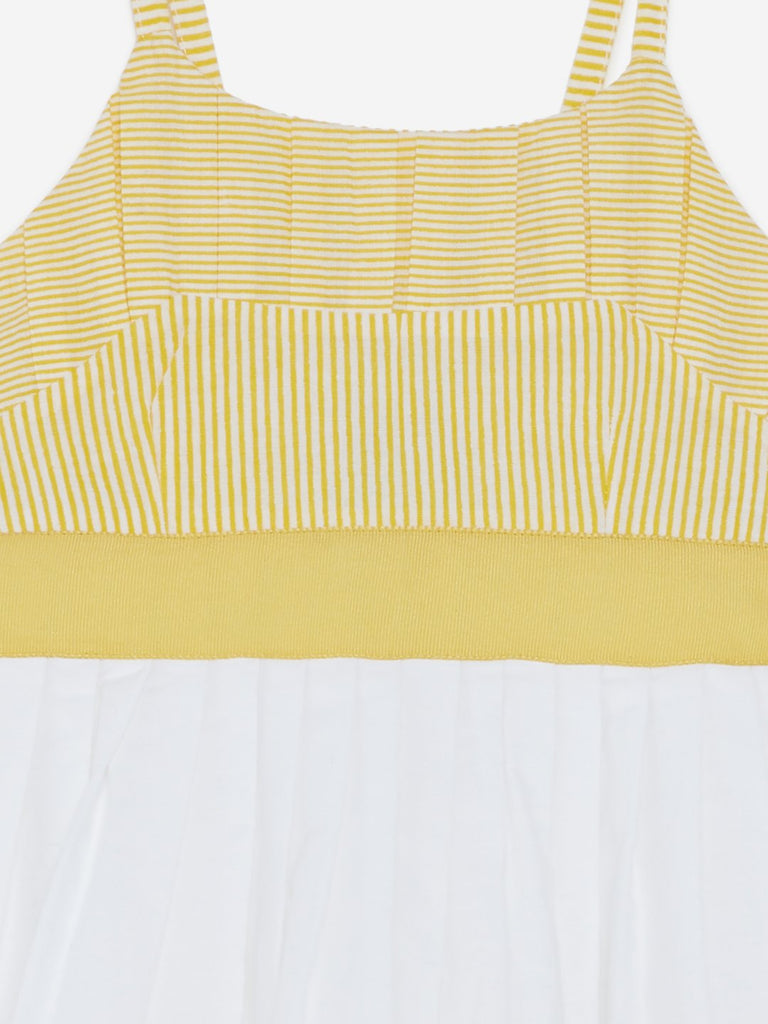 Baby HOP Yellow Bow-Detailed Erin Dress
