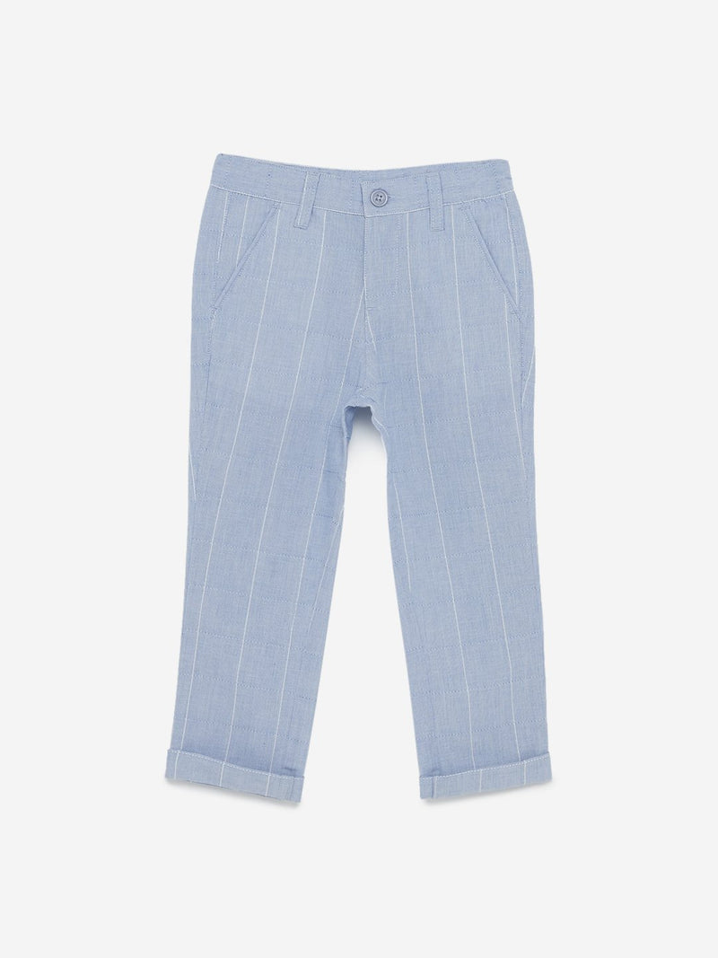HOP Kids Light Blue Striped Trousers