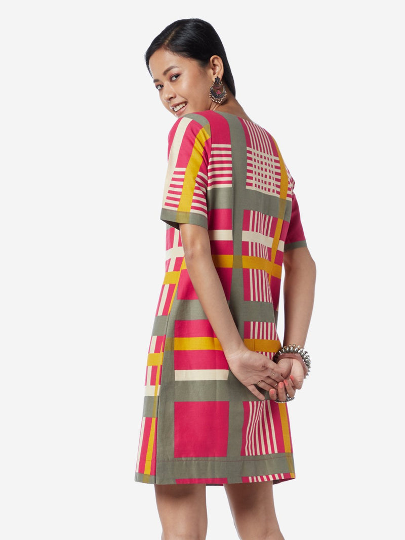 Bombay Paisley Multicolour Printed Shift Dress