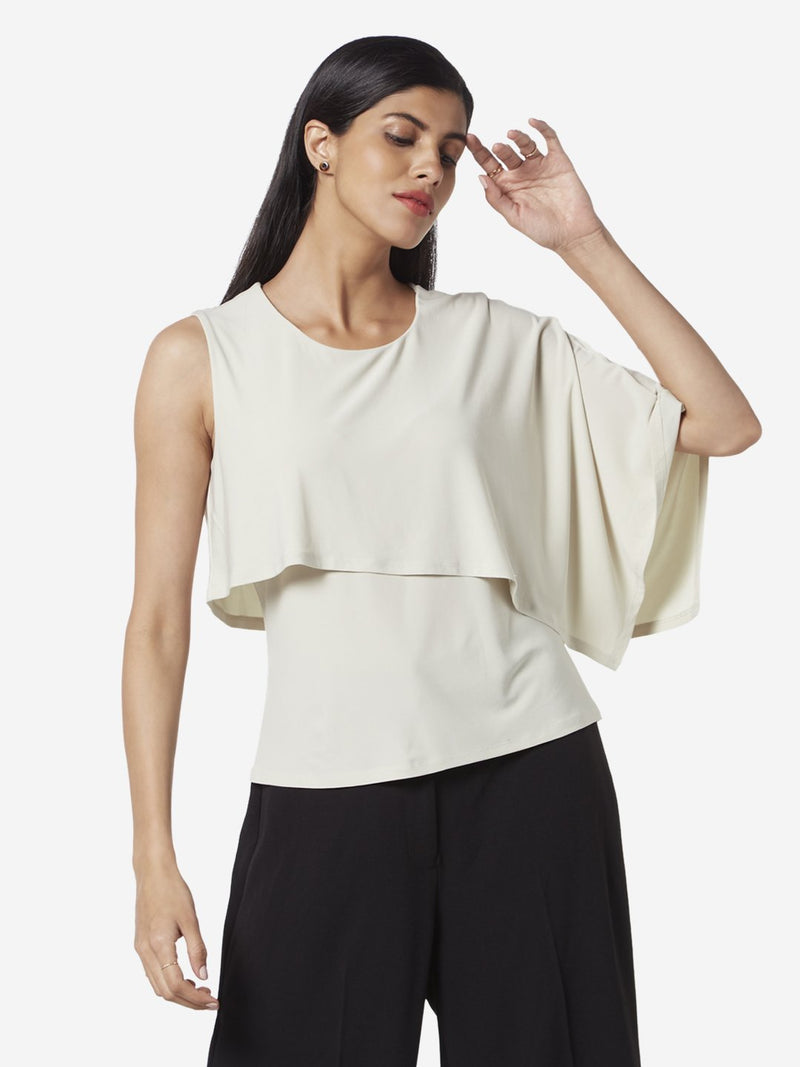 Wardrobe Ecru Cape Ivy Top