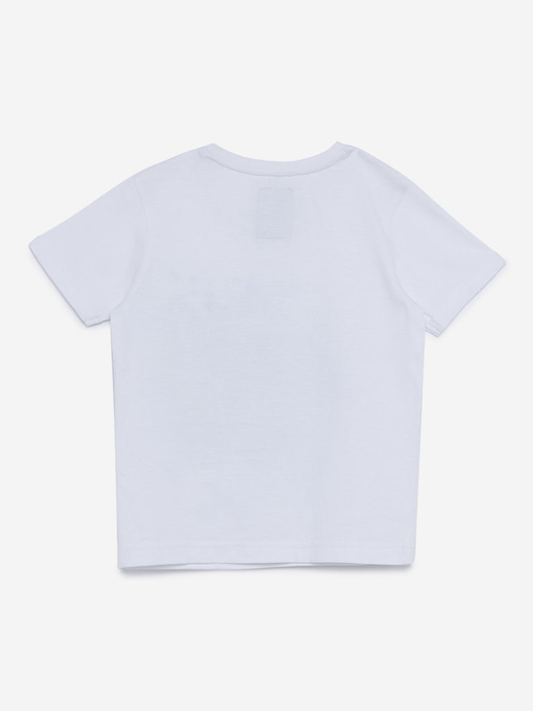 HOP Kids White Reversible Sequin T-Shirt