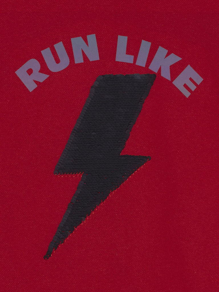 HOP Kids Red Lightning Pattern T-Shirt