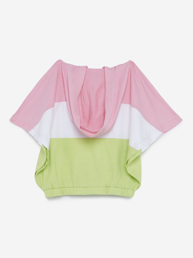 HOP Kids Green Hooded T-Shirt