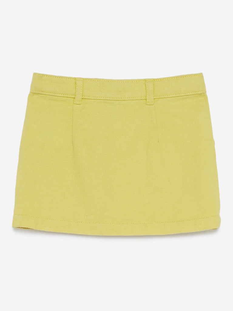 HOP Kids Yellow Denim Skirt