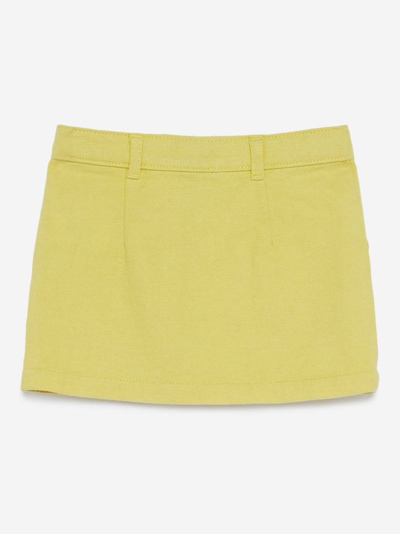 HOP Kids Yellow Denim Skirt
