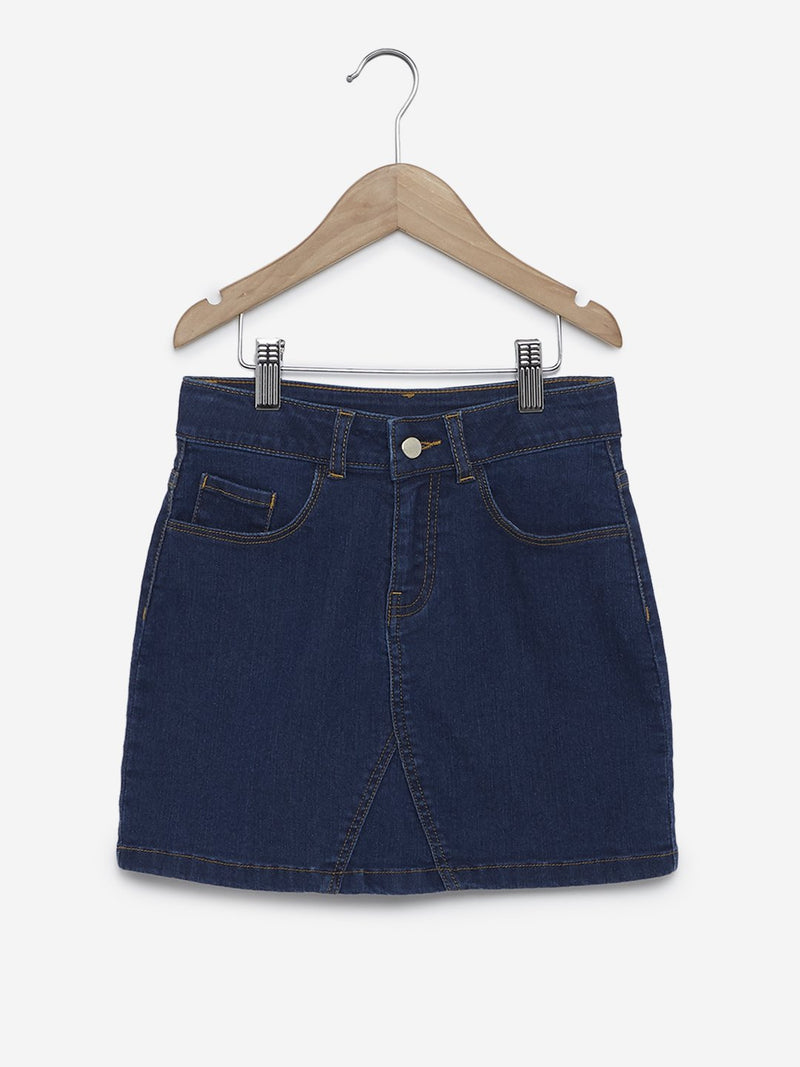 Y&F Kids Indigo Denim Skirt