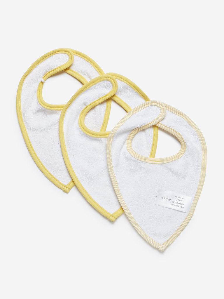 Baby HOP Yellow Lion Patterned Bibs Set Of Three