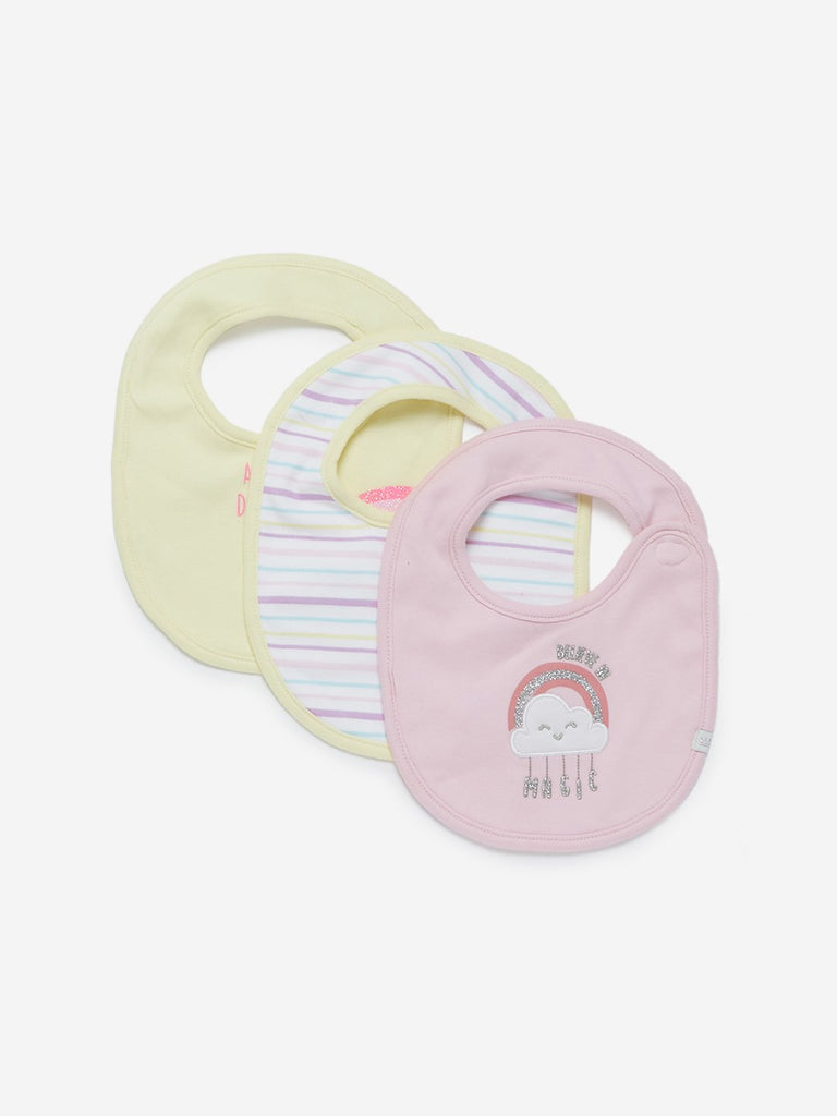Baby HOP Multicolour Printed Bibs Set Of Three