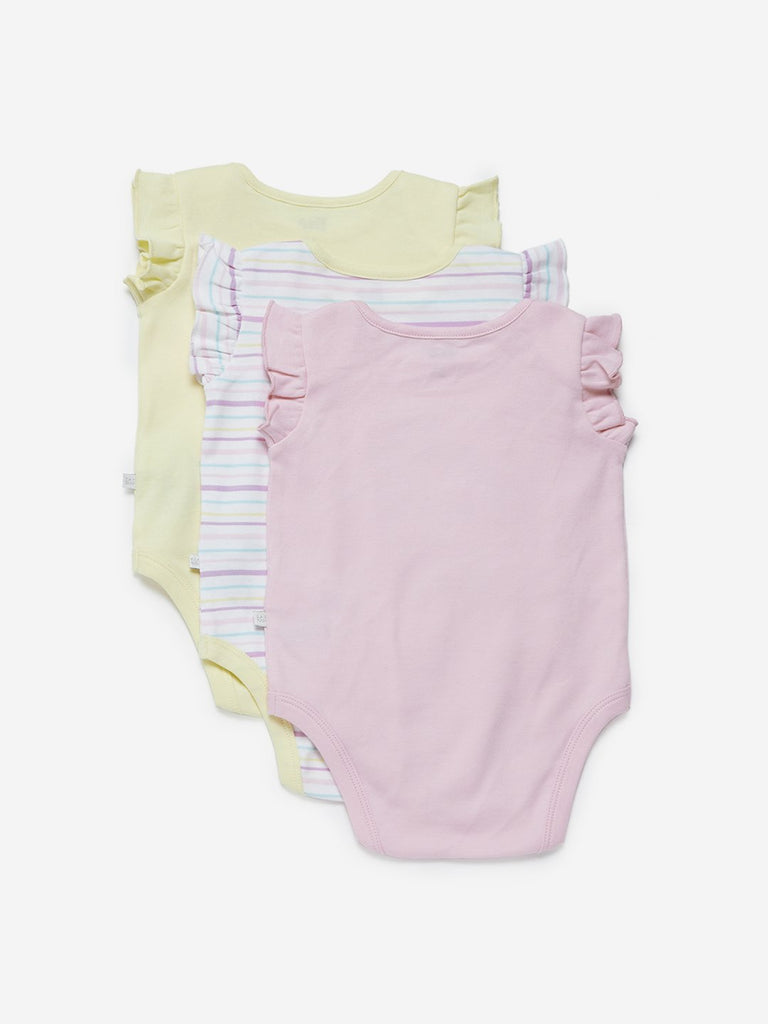Baby HOP Multicolour Onesies Set Of Three