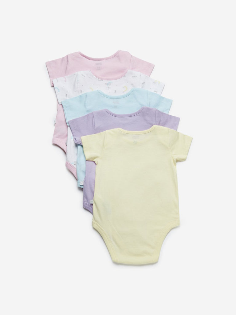 Baby HOP Multicolour Onesies Set Of Five
