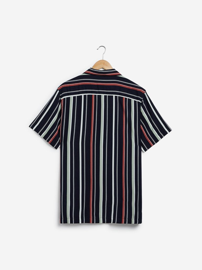 Nuon Multicolour Relaxed Fit Stripe Casual Shirt
