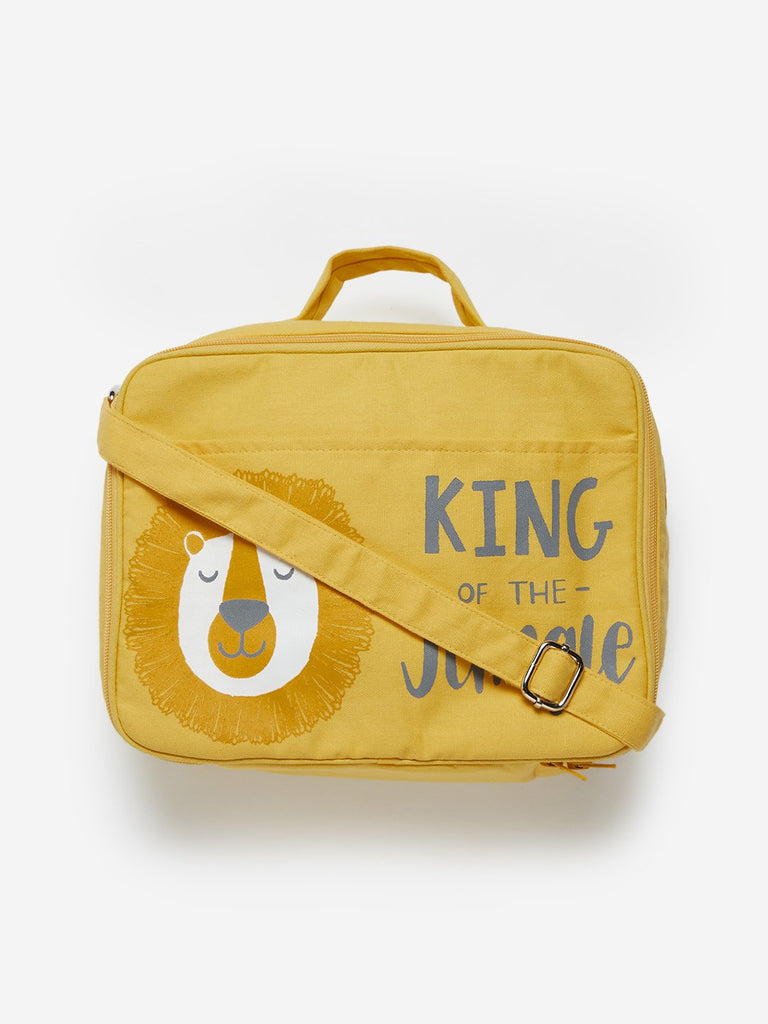 Baby HOP Yellow Lion Print Changing Bag