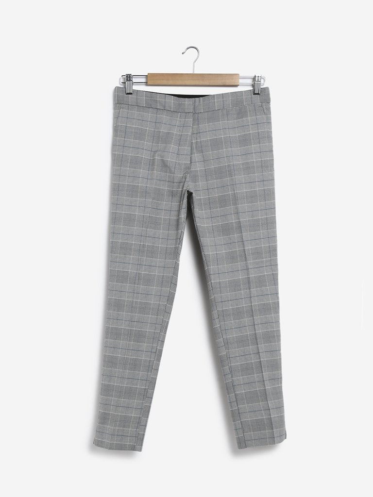 Wardrobe Grey Checked Megan Trousers